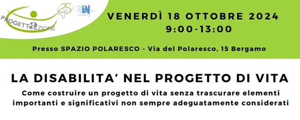 Convegno gratuito "La disabilità nel progetto di vita"