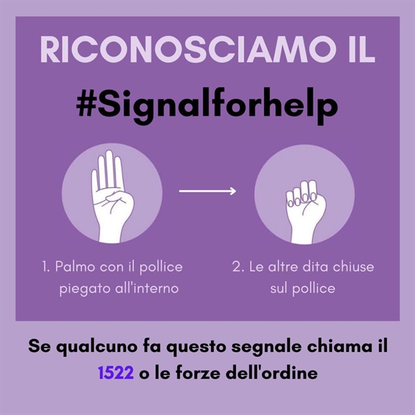 Un gesto per segnalare la violenza domestica: l’iniziativa del Consorzio Solco Città Aperta in occasione del 25 novembre