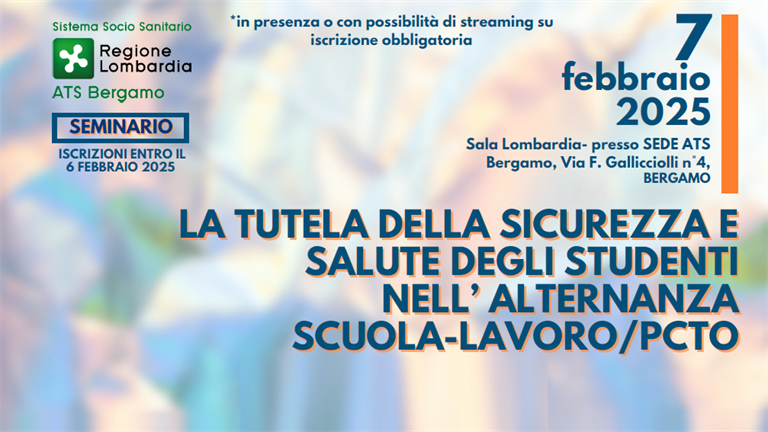 Seminario ATS sulla tutela degli studenti in percorsi di Alternanza Scuola/Lavoro - PCTO